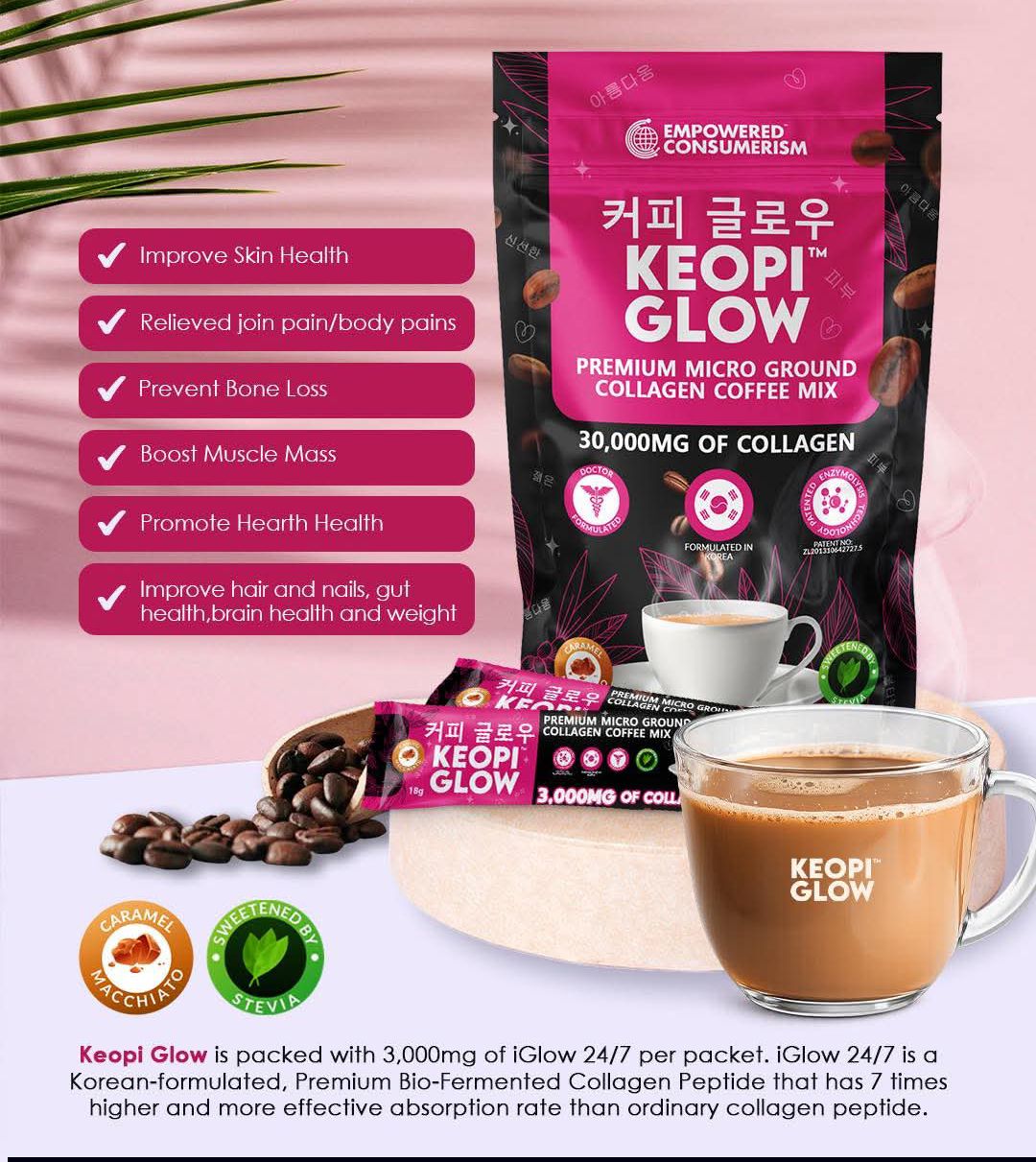 Collagen coffee KEOPI GLOW